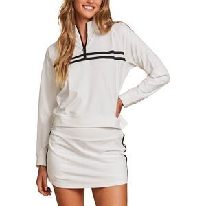 Barefoot Dreams Womens  Chic 1/2-Zip Pullover, Black